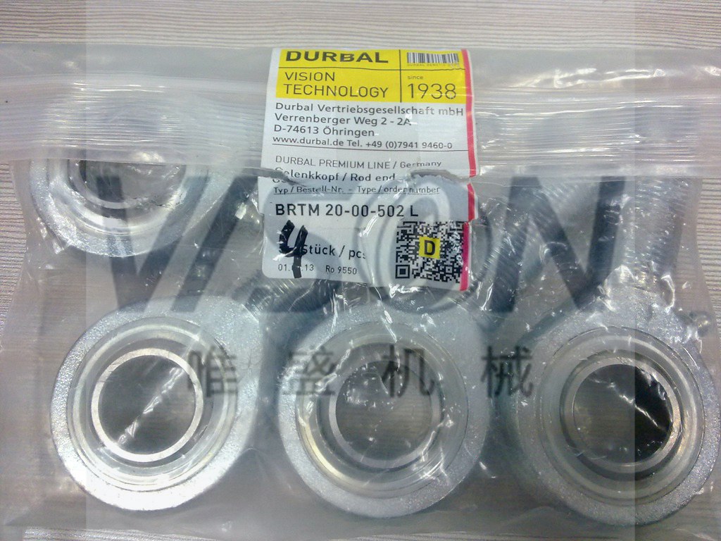 德國(guó)DURBAL軸承 BRM 10-00-501,DURBAL關(guān)節(jié)軸承BRM 10-00-502